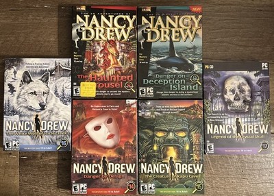 Brand New Sealed CIB Nancy Drew PC Gaming Lot CD ROM Games Her Interactive