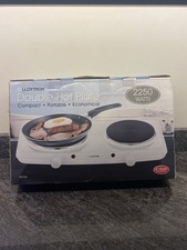 Double Table Top Hot Plate - 2250 Watts - Lloytron Electric Cooker