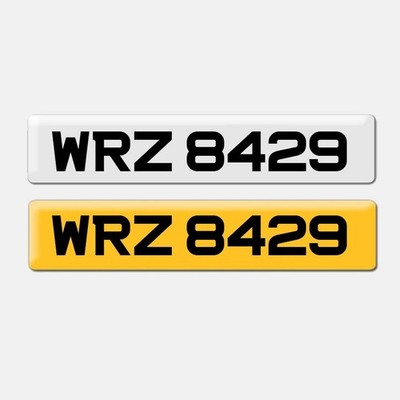 WRZ 8429 Dateless Cherished Number Plate Registration PRESTIGE PLATES