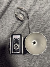 Vintage Kodak Duaflex III 620 Film Camera With Flash Holder Kodet Lens