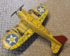 Vintage Marx Tin Wind Up Army 712 Sparking Airplane Plane