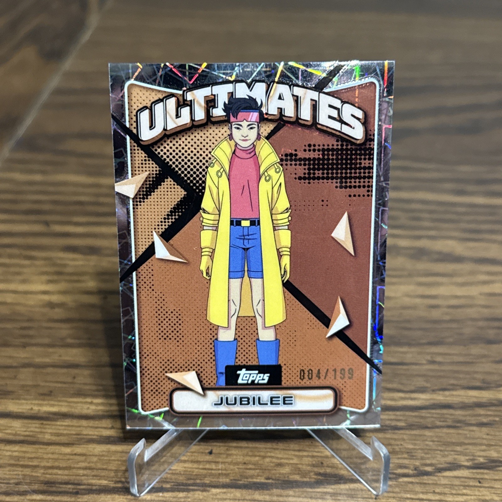 JUBILEE 2025 Topps Finest X-Men '97 LASER REFRACTOR  4/199 ULTIMATES LOW NUMBER