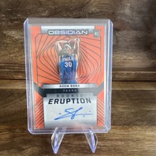 2024-25 Panini Obsidian Rookie Eruption Adem Bona 76ers Etch Orange /99 RC