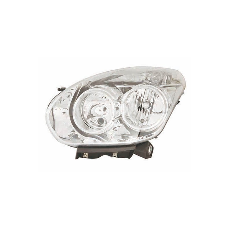 Phare avant gauche H7/H7 pour corriger le manque de visibilit&eacute; sur Fiat Doblo