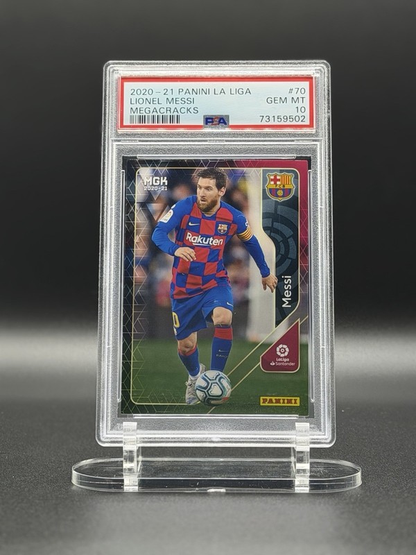 Lionel Messi Panini Mega Cracks PSA 10 2020-2021 #70 La Liga BBVA FC Barcelona🔥