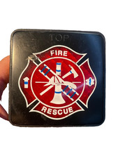 Fire Department Maltese Cross Brake Light Trailer Hitch Receiver Cover Pre-owned