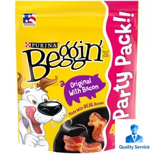 Purina Beggin' Strips Dog Training Treats with Bacon Chewy Dog Treats 40 oz