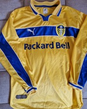 Leeds United Vintage Retro Tshirt 2000 Millennium Football