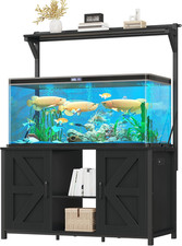 120 Gallon Fish Tank Stand with Power Outlets, Heavy Duty Metal Large Aquarium S