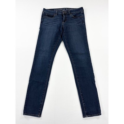 Articles of Society Mya 920 Slim Straight Jeans Womens 29 Blue Denim Mid Rise