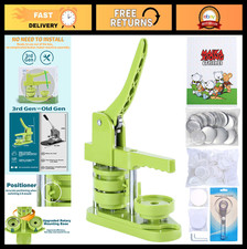 DIY 58mm Button Maker Machine - Installation-Free Pin Badge Press  100 Parts 