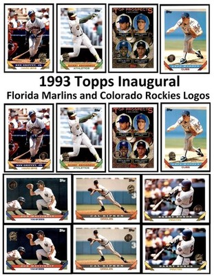 1993 Topps Inaugural Logo - Set Break #1-200  Both Versions MARLINS and ROCKIES