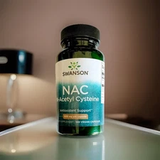 Swanson NAC N-Acetyl Cysteine 800 mg per capsule 100 Vegan Capsules
