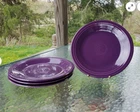 4 DINNER PLATES set lot Mulberry purple HOMER LAUGHLIN FIESTA WARE 10.5" NEW