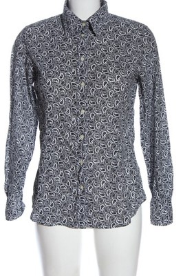 ROSSANA DIVA Langarmhemd Damen Hemd Gr. DE 34 weiß-schwarz Business-Look