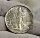 1994 US Silver Eagle $1 Nice Unc Edge Toning