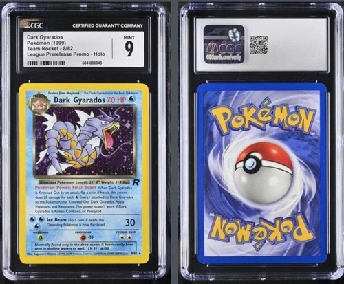 CGC 9 MINT Dark Gyarados Team Rocket 8/82 Holo Prerelease Promo Pokemon Card 043
