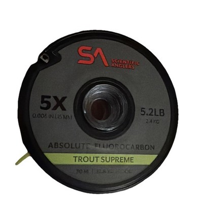 SCIENTIFIC ANGLERS ABSOLUTE FLUOROCARBON TROUT TIPPET 5X 