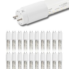 T8 T10 T12 20-pack 4ft Led T8 Hybrid Type Ab Light Tube 24w Plug Play 5000k