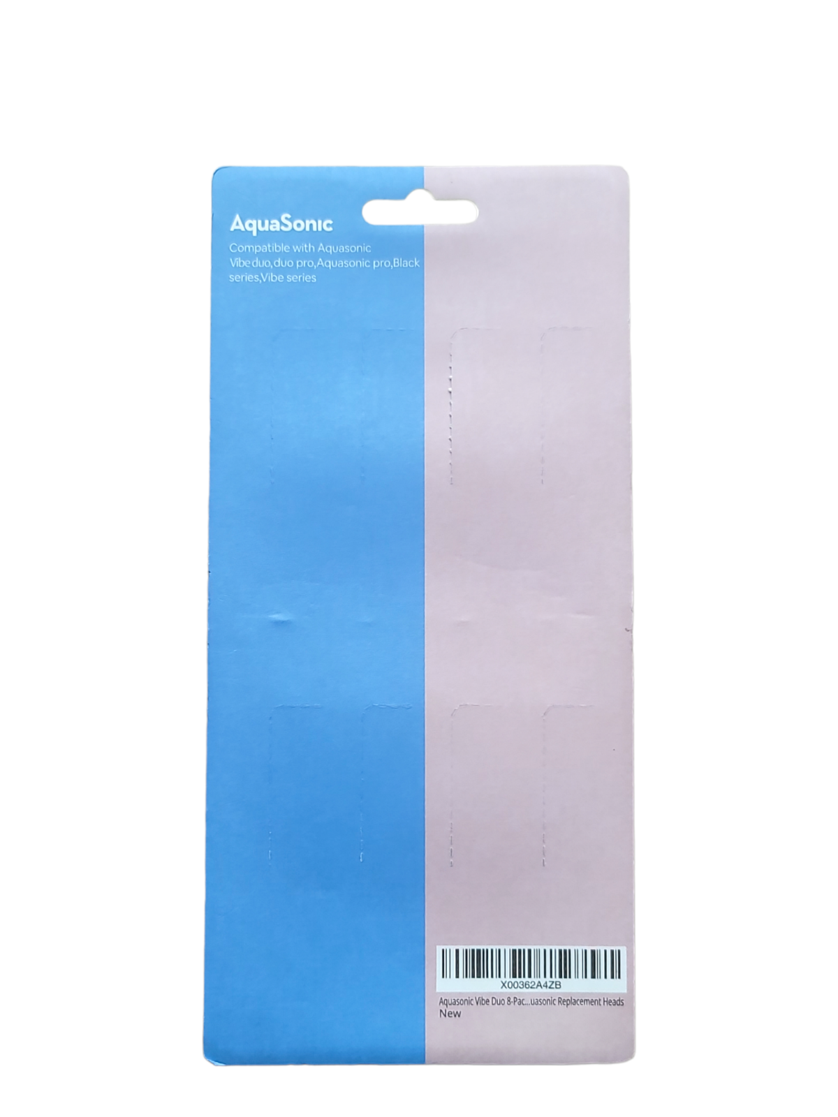 AquaSonic Replacement Brush Heads Vibe Duo Pro 8 Pack Electric