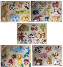 goki Holzpuzzle Steckpuzzle Puzzle zum Einlegen ab 6 Jahren