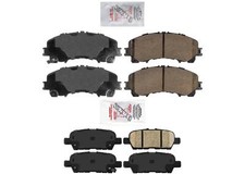 Front and Rear Ceramic Brake Pads for Infiniti Q50 14-23 Without Sport Package