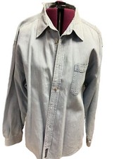 Consensus Men Denim Shirt 100 Cotton Sz XL