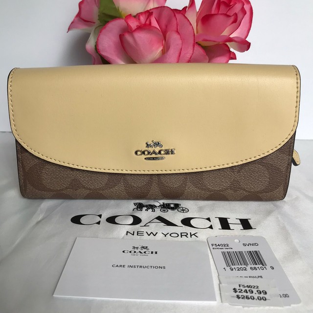 coach rose wallet