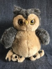 Dakin Nature Babies Owl 9" Brown Plush 1986 Vintage 