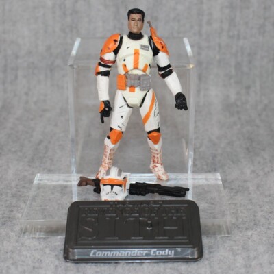STAR WARS HASBRO Clone Commander Cody Clone Wars Action Figure Complete 2005