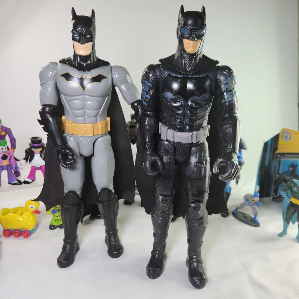 Lot Of 23 Mixed Batman, Robin & Villain Figures Sizes 2-12in Kenner, imaginex - Image 2 of 4