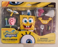 NIB Universal Studios Nickelodeon Build A Spongebob Squarepants Figure Toy Set