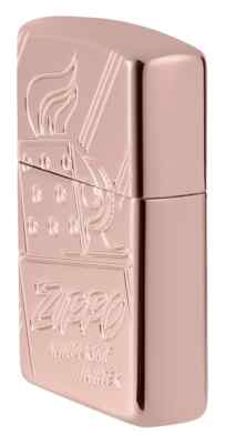 Zippo 48768 Limited Armor Engraved Script Collectible High Polish