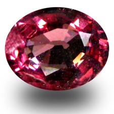 1.31 ct AAA Romantic Oval Shape 7 x 6 mm Pinkish Red Rhodolite Garnet