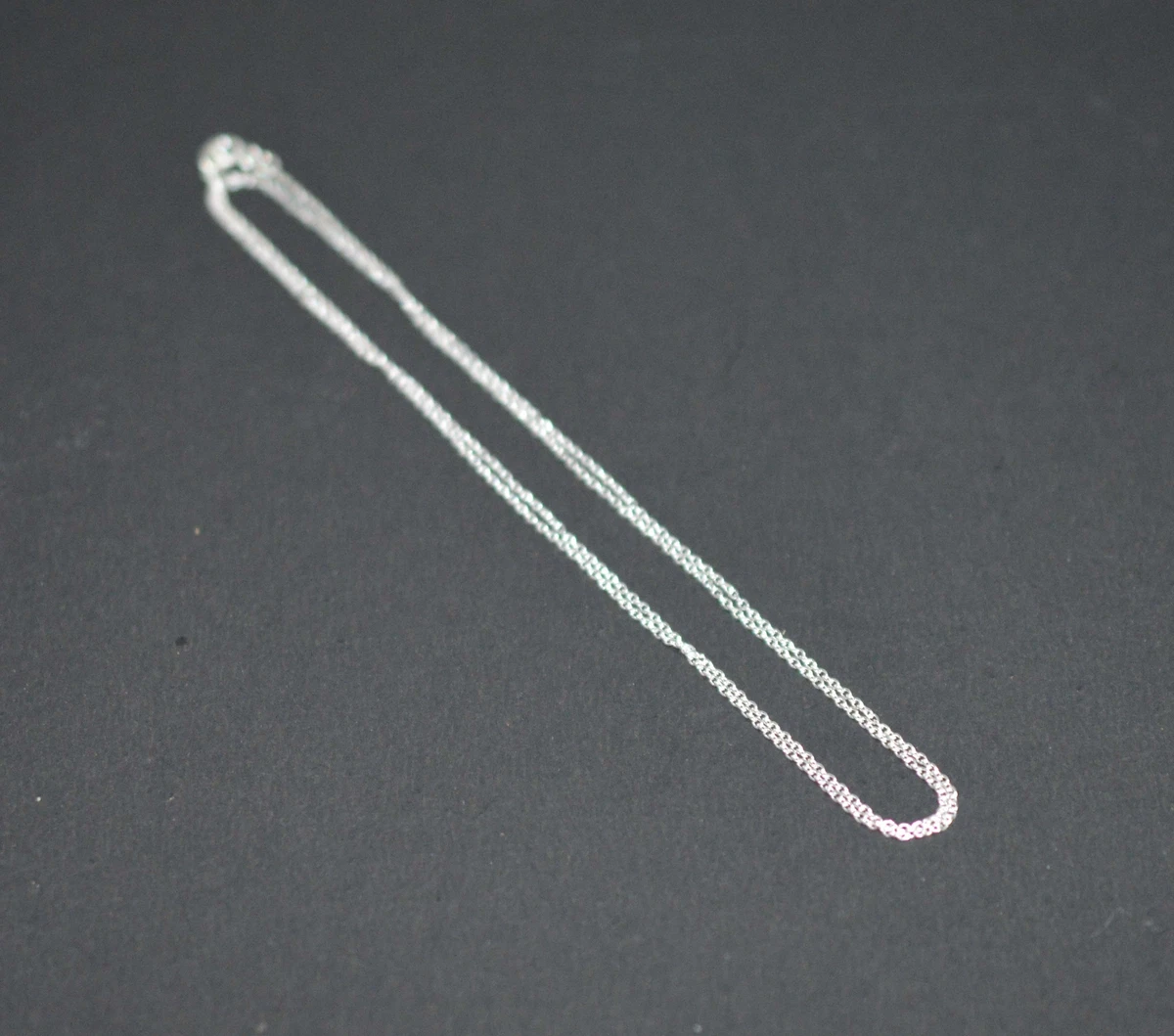 Silver plain best sale chain