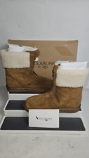 Koolaburra by Ugg Girls k Lytta Short Chestnut Brown Boots Lined Size 4 NIB