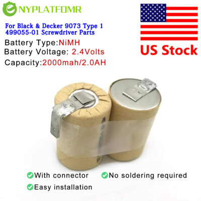 battery for Black Decker 9073 Type Volt 499055-01