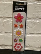 Me & My Big Ideas Mambi Sticks Stickers - Brand New Sealed (2012) Puffy Flowers