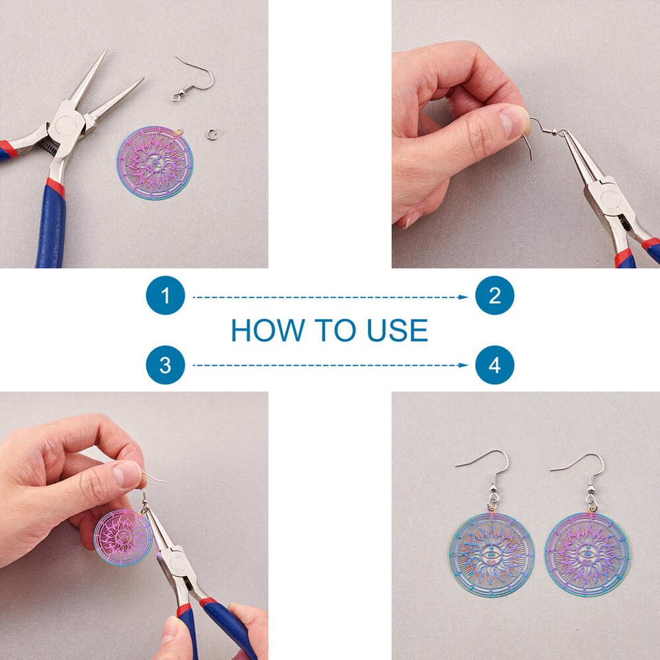 Non-Tarnish 304 Stainless Steel Filigree Pendants Etched Metal Embellishments Moon With Star Stainless Steel Color 32 5x30x0 2mm Hole 1 5mm - Foto 11