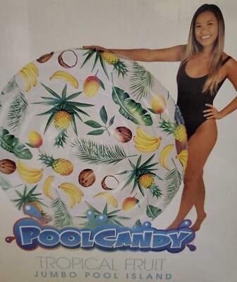 Pool Candy Tropical Fruit JUMBO 60'' POOL ISLAND FLOAT BRAND NEW