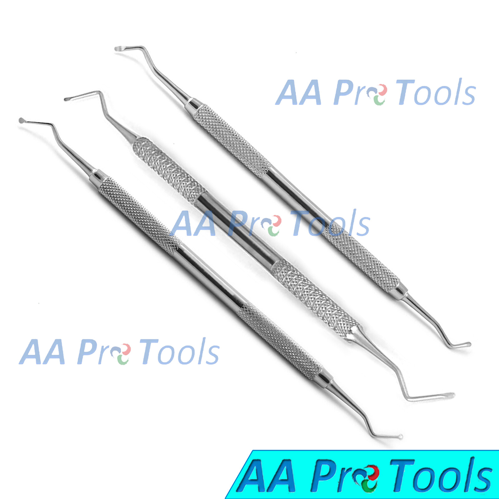 Dental Spoon Excavators 19W 2mm & 125/126 & 129/130 Carious Dentin
