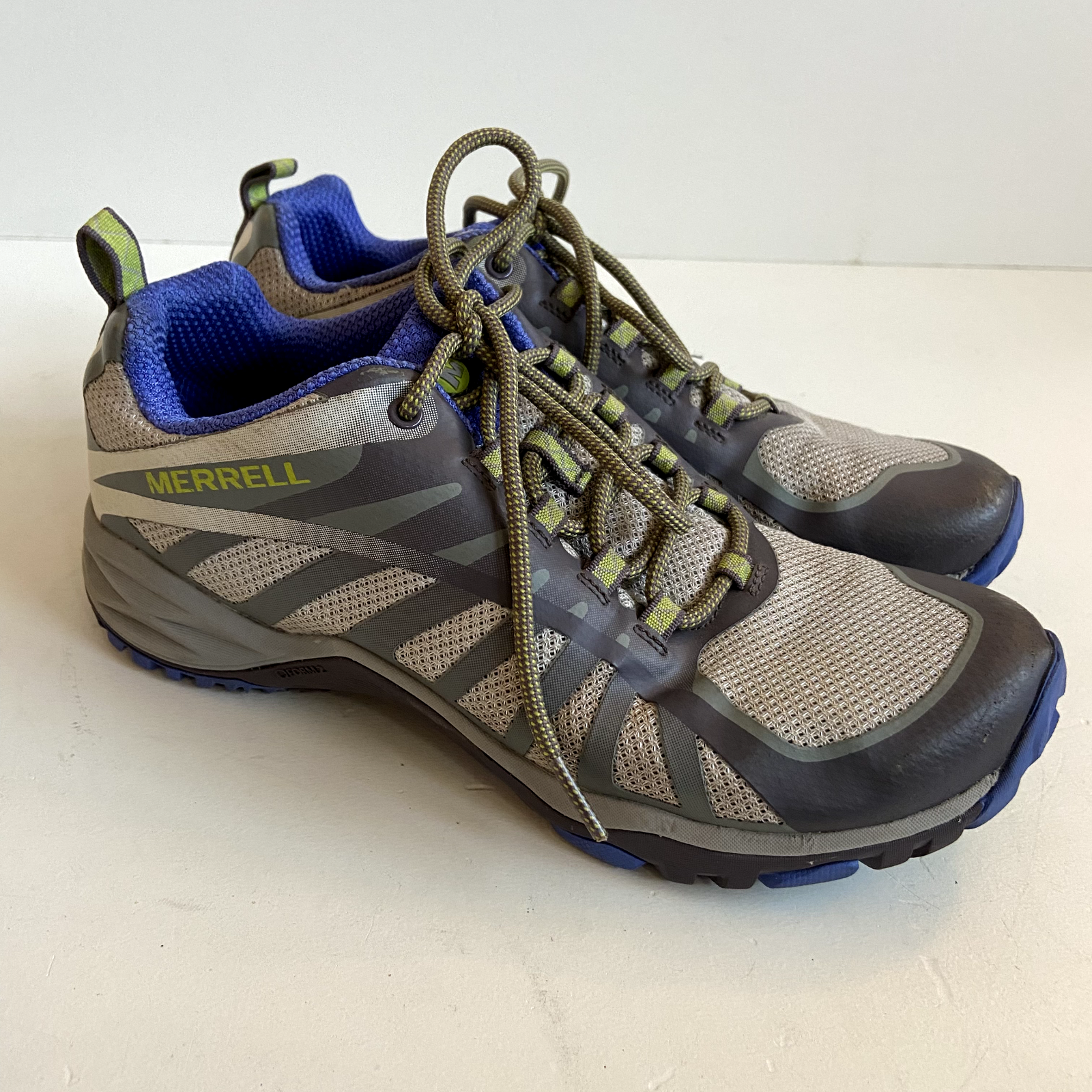 Stivali da trekking Merrell da donna Siren Edge Q2 grigio J41324 rete stringata 7 M
