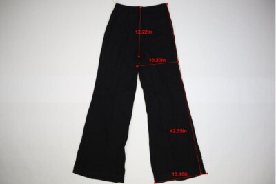 Pilcro Anthropologie Wide Leg Bell Bottom Black Denim Jeans w