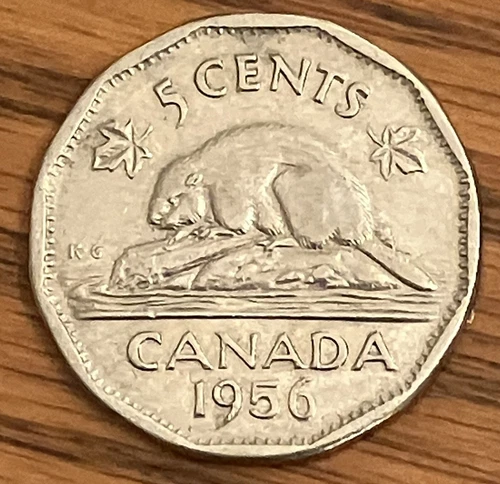 1956 Canada 5 Cents — photo from the most recent tracked eBay sale