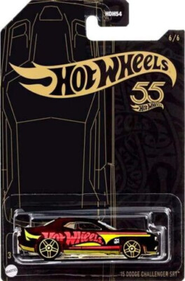 Hot Wheels HW 15 DODGE CHALLENGER SR #6/6 - 2023 55th Anniversary Black and Yell