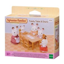 Sylvanian Families Family Tavolo Sedie Casa delle Bambole Set Bambola Giocattolo Nuovo in Scatola 4506