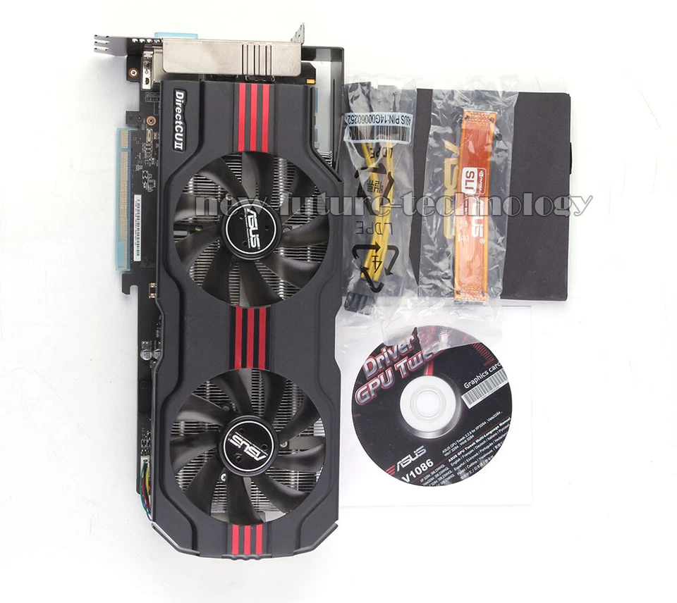 NVIDIA ASUS Geforce GTX 670 2 GB D5 DCUII GPU 2GD5 4K 256Bit Video Card - Image 2 of 2