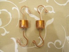 2 SOLID COPPER HUMMINGBIRD FEEDER ANT GUARD M...