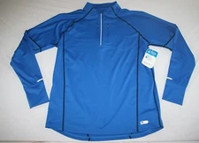Eastern Mountain Sports Transition 1/2 Zip Base Shirt Men XL NEW Blue