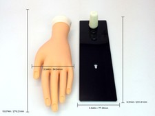 Beauticom Soft Flexible Reusable Practice Nail Art Training Mannequin Hand